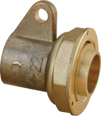 Straight fitting 2 pieces flat seal with fixation To braze on copper Copper pipe Fitting to type meter 6/20 22 20 G4 0795 - J08 6/20 28 20 G4 0795 - J10 Delivered with aramid seal