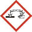 Hazard pictograms: Signal words: Danger Hazard statements: H225 H314 Highly flammable liquid and vapour. Causes severe skin burns and eye damage.