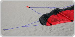 relaunch the kite by simply turning the bar upwards.