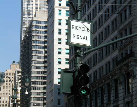 Bicycle Lanes and Signals The US MUTCD now includes a standard symbol for marking the spot where a bicyclist