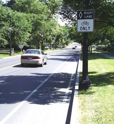 Typical Width of Bicycle Facilities As noted previously, facilities for bicyclists can include a range of on-road facilities, such as shared roadways, paved shoulders, bike routes and bike lanes, as