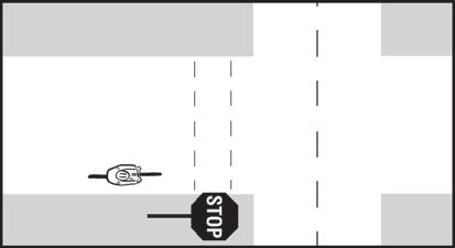 ways slow down and look yield to traffic before crossing ride in a straight
