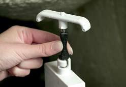 Make sure this drain cap is securely tightened to the end of the drain hose.