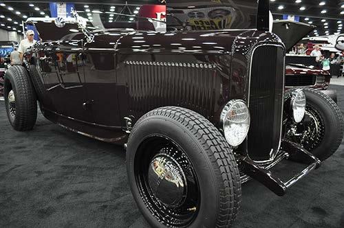 This cool little Ford Roadster is dressed in an all black