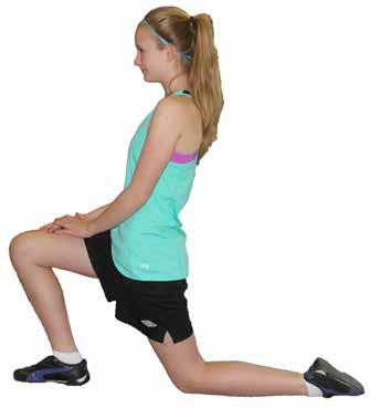 hip Switch sides and repeat Above head thoracic stretch Stand very tall and straight with hands clasped together Reach hands