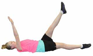 STRENGTH ACTIVITIES: CORE Step 1 Dead bug Lie on back with the right arm above