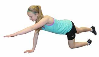 forward until straight Lift right leg off of the floor and extend until straight