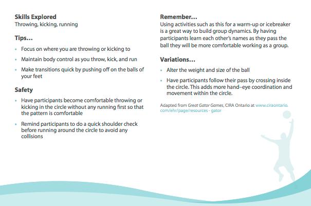 page 46 for running games after the run portion of each workout or as a warm-up.