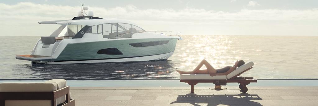 enjoy the LIGHT feel the SPACE combine functionality with DESIGN All Sealine models are born of the same values: They feature wide interior spaces, an
