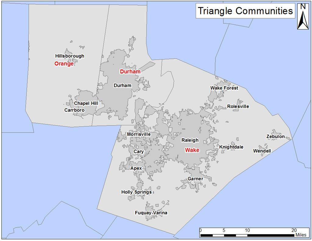 Triangle Region Orange County