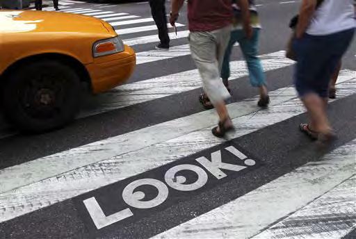Figure 1. Look Stencil as part of NYC Safety Campaign 3. Small scale: Most campaigns were typically housed at the city or community level as opposed to state or nationwide.