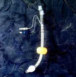 Esophageal-tracheal Combitube Double-lumen tube One with proximal holes One with a distal