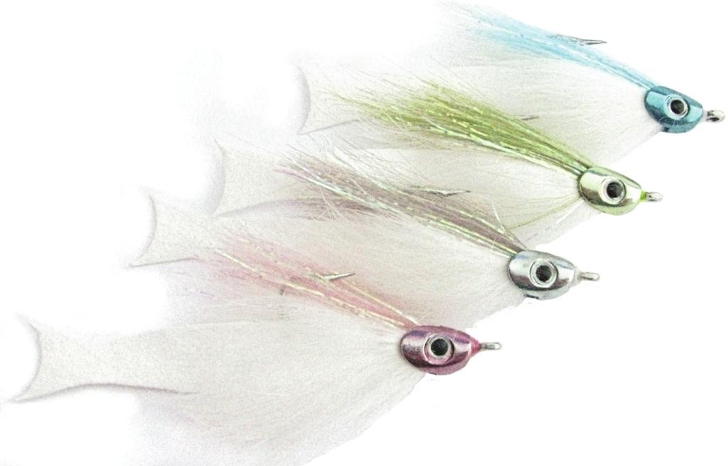 Forage Fly Black Tan White Chartreuse Hook Sizes: #1/0 Mike Smith s Forage Fly combines the unique features of the Fish-Skull head with natural body materials and a frantic tail to create an