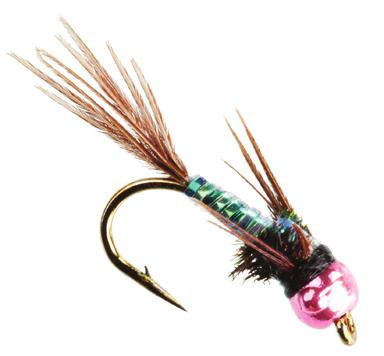 Heavy Metal Copper Green Blue Brown Red This fly sinks quickly and can be used as a deep