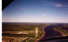LAKP-Ontario and Quebec 159 (g) Moosonee 3000 FT 2000 FT 1500 FT 1000 FT 600 FT 300 FT 0 SEA LEVEL MOOSONEE Moosonee Airport is located on the north bank of the Moose River, 10 nautical miles from