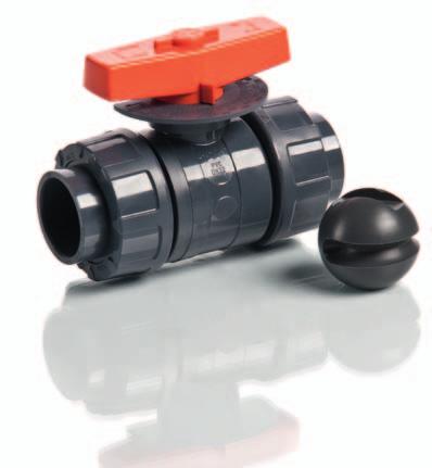 The dosng ball valves, lke all other valves from the Prof seres, has a standard thread connecton accordng to DIN 8063.