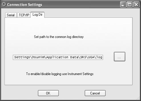 Guide to Operation 2 34 The Logging tab contains all the logging conditions for UGAPM control as shown above; enabling message log and data log, data log time interval.