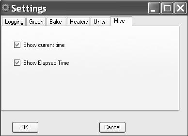 Guide to Operation 2 38 Fig. 2-24. Screenshot of the Settings dialog box showing the Misc tab 3.