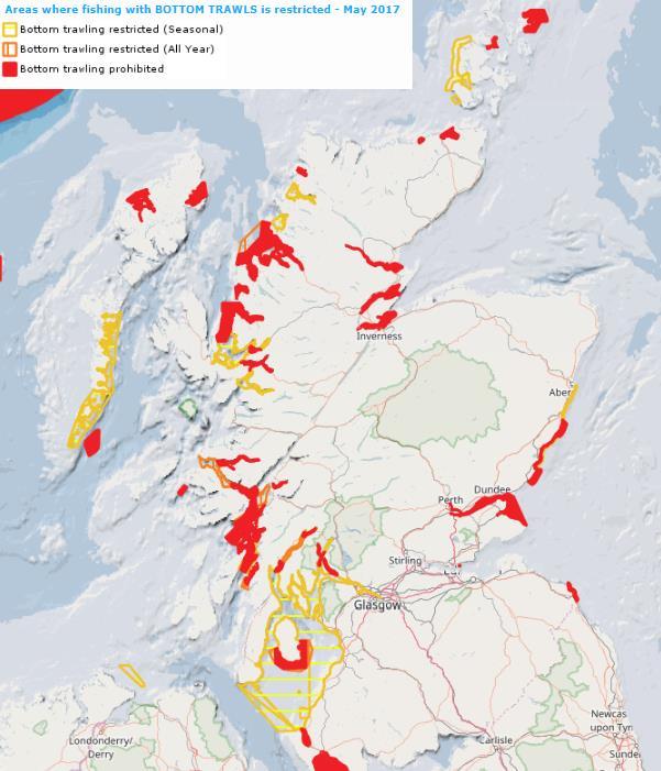 ecologically representative and well-connected systems of protected areas. According to Marine Scotland s website The Scottish MPA network covers approximately 20% of our seas (see http://www.gov.