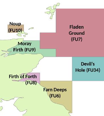 up from 88% in 2015; and the West of Scotland 10-15m nephrops creel fleet segment, assumed to be represented by the over-10m non-sector fleet, used 65% of its end of year quota in 2016, down from 75%