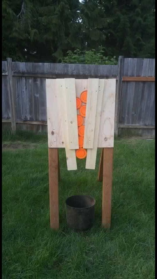 Target Practice Here s a novel idea spotted on Pinterest if you had a safe space to build an archery target for practice.