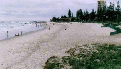 Coolangatta/Greenmount Beach Protected beach Beachside cafes and shops Life guards Gentle surf conditions