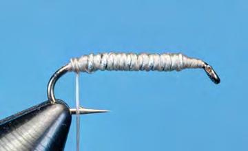 Tan Scud Wet Fly Hook: Heavy wire nymph hook, #10 Weight