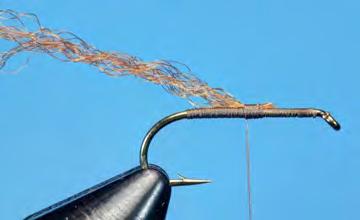 X-Caddis Dry Fly Hook: Dry fly, #14 Thread: 8/0 (70 denier), color to match natural