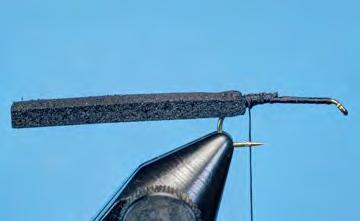 Foam Beetle Dry Fly Hook: Dry fly, #12 Thread: Black, 6/0 (140 denier) Body: Peacock