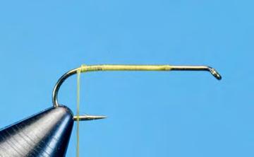 Letort Hopper Dry Fly Hook: 2XL dry fly hook, #10 Thread: Pale yellow, 6/0 (140 denier)