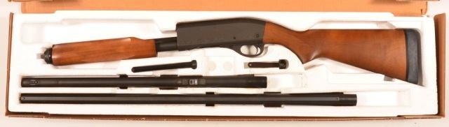 R - H&R Model 1908 20 Ga. Single Shot Shotgun. 28"" barrel, walnut fore-end and stock. SN-A747858. Condition: Good. 111 R - Remington Model 870 12 Ga. Shotgun. R - Remington Model 870 Express Magnum Combo 12 Ga.