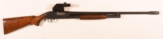 R - Marlin Goose Gun ""The Original"" 12 Ga. 3"" Mag. Bolt Action Shotgun. 36"" barrel, clip magazine, walnut single piece stock. SN-25650697. Condition: Good. 167 Unsigned Kit Gun.