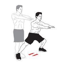 33 Lateral Lunges Start with a normal lateral lunge.