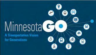 2050 Vision Minnesota Go: Achieve a multimodal transportation system that benefits the health of people, the environment, and our economy.