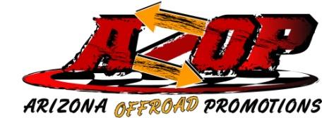 Arizona Off-Road Promotion (AZOP) UTV Rules Arizona Off-Road Promotions (referred to as AZOP hereinafter) rules and regulations.