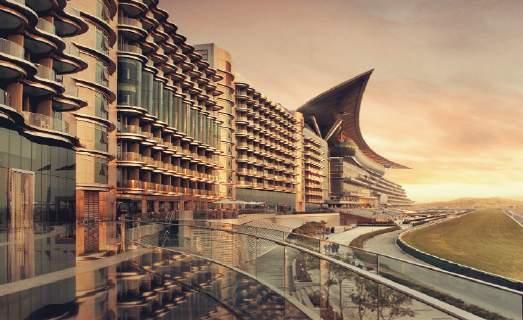 The Meydan Hotel, home of the richest horse race in the world The Dubai World Cup, is located just min drive to Burj Khalifa and Downtown Dubai whilst Dubai International Airport is km or min drive.