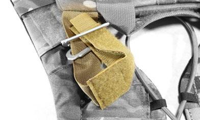 and route shoulder strap through both buckles.
