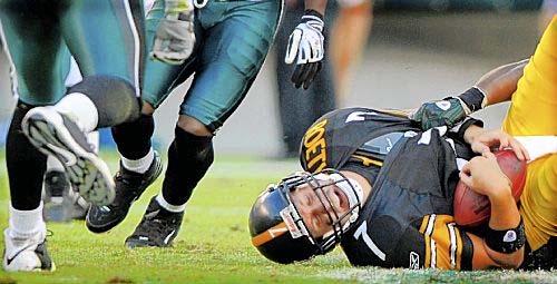 Roethlisberger is blitzed, bothered and battered by Philadelphia's hungry defense http://www.post-gazette.com/pg/08266/914126-66.