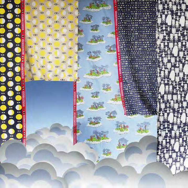 20 GLÖDANDE pre-cut fabric Assorted patterns PH133416 With the beautifully-drawn designs of the Wondermooi