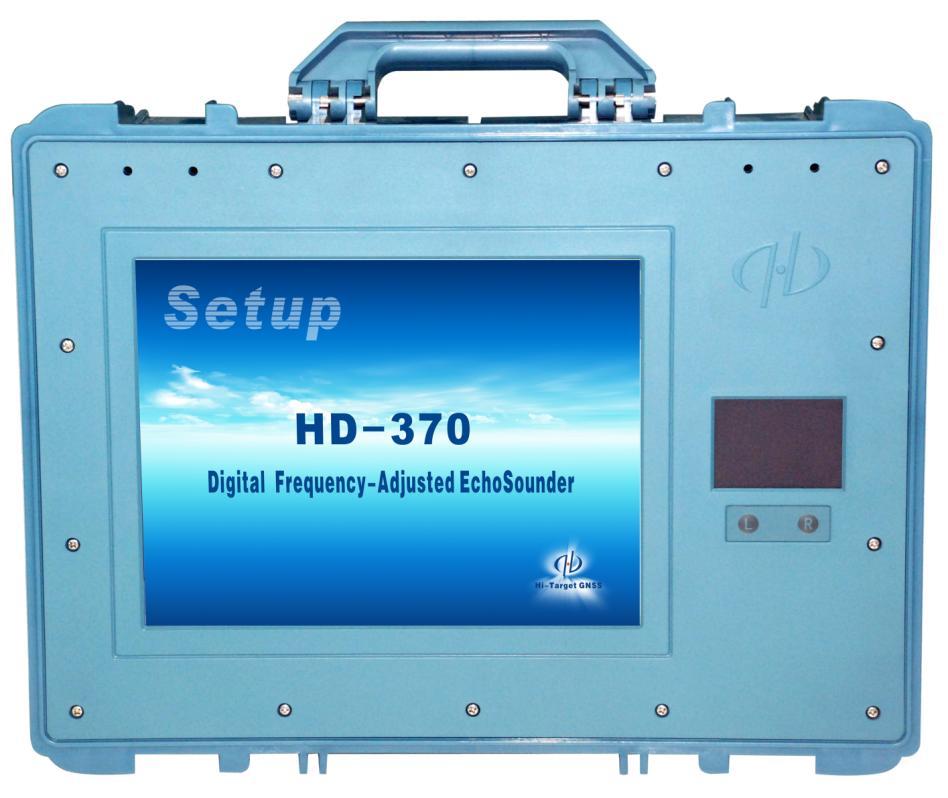 Chapter 2 HD-3*0 Series Echo Sounder 2.1 Specifications and Features Set HD370 single adjustable frequency Echosounder as example: Figure 2-1 HD-370 Echosounder Specifications: 1.