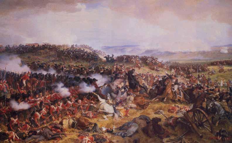 22 BAR ARMY UPDATE The British Army Review 164: Autumn2015 BAR The British Army Review 164: Autumn 2015 23 This painting depicts the French Cuirassiers charging onto the British Squares during the