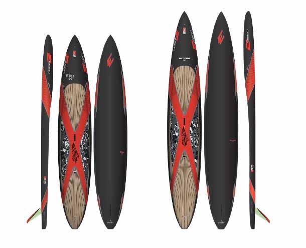 Exocet EDGE Slim 12 6 14 The carbon EDGE slim feature a great look and stiffness with the additional bamboo layer over the carbon fiber providing strength and durability.