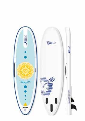 Kona Inflatables Namaste 10.3 When Namaste was developed, the ambition was to take paddle board yoga one step further and truly capture the spirit of yoga.