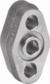 Siemens AG 007 Fittings Oval flange Overview Selection and Ordering data Oval flange with female thread ½-14 NPT, max. working pressure 40 bar, flange connection to DIN EN 61518, form A Order No.