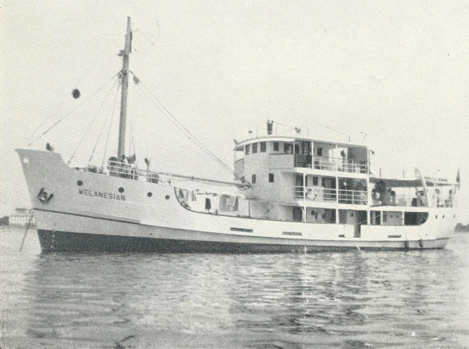 17.5. The Melanesian, which disappeared in 1958. (Clive Moore Collection) One of the best remembered ships in the Solomons fleet was the Melanesian which disappeared mysteriously in 1958.