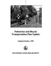 Appendix F: Reference Guide and Plan Summaries 129 Marina, CA: Pedestrian and Bicycle Master Plan (2003) This plan contains a clear outline and discussion of goals and action strategies.