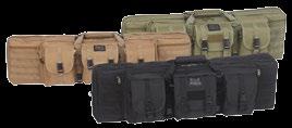 Lockable Zippered Rifle Compartment W/ Adjustable Velcro Tie Downs & Quilted Lining Lockable Zippered Accessory & Extra Magazine Compartment Deluxe Padded Backpack Straps