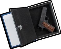 BOOK SAFE W/COMBO LOCK & FOAM INTERIOR Book Safe Keeps Firearms & Valuables Hidden From View & Safe From Accidental Access Secure