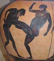 A primitive form of martial art combining wrestling and boxing. Considered to be one of the toughest sports.