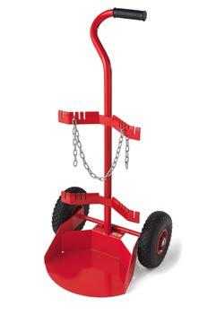 mobile areas demanding a CE marked trolley that is approved for lifting, 2 ea 5/10 litres cylinder Accessories available Solid